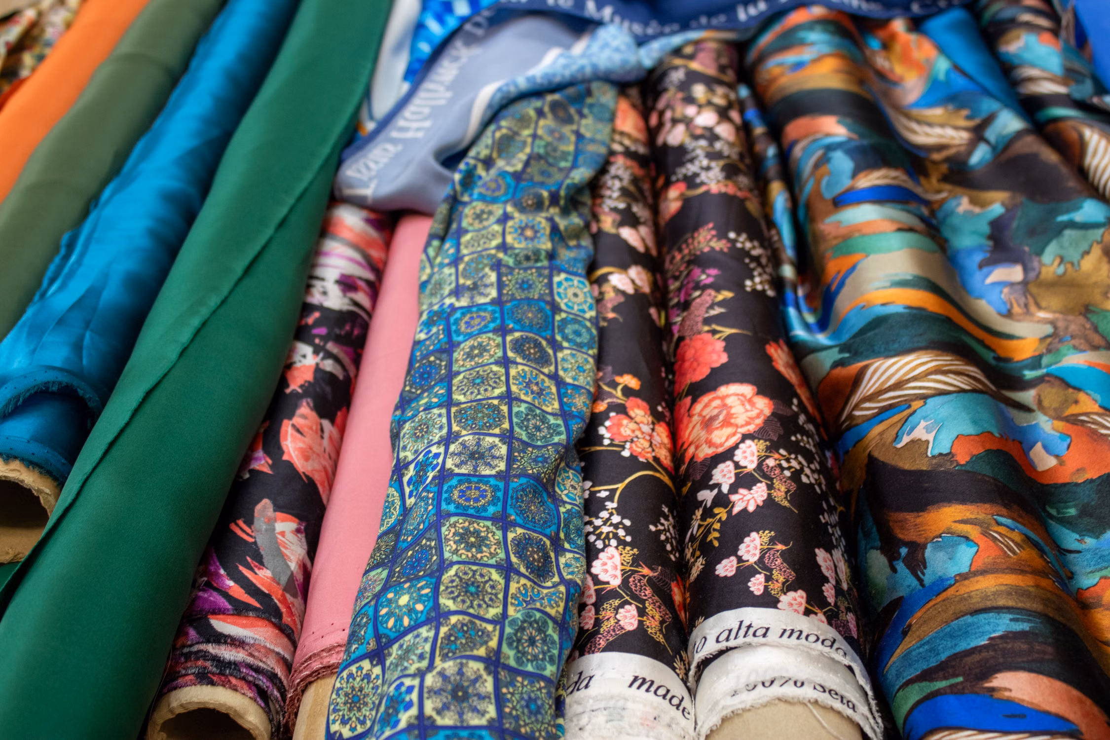Representative selection of fabric rolls for global sourcing